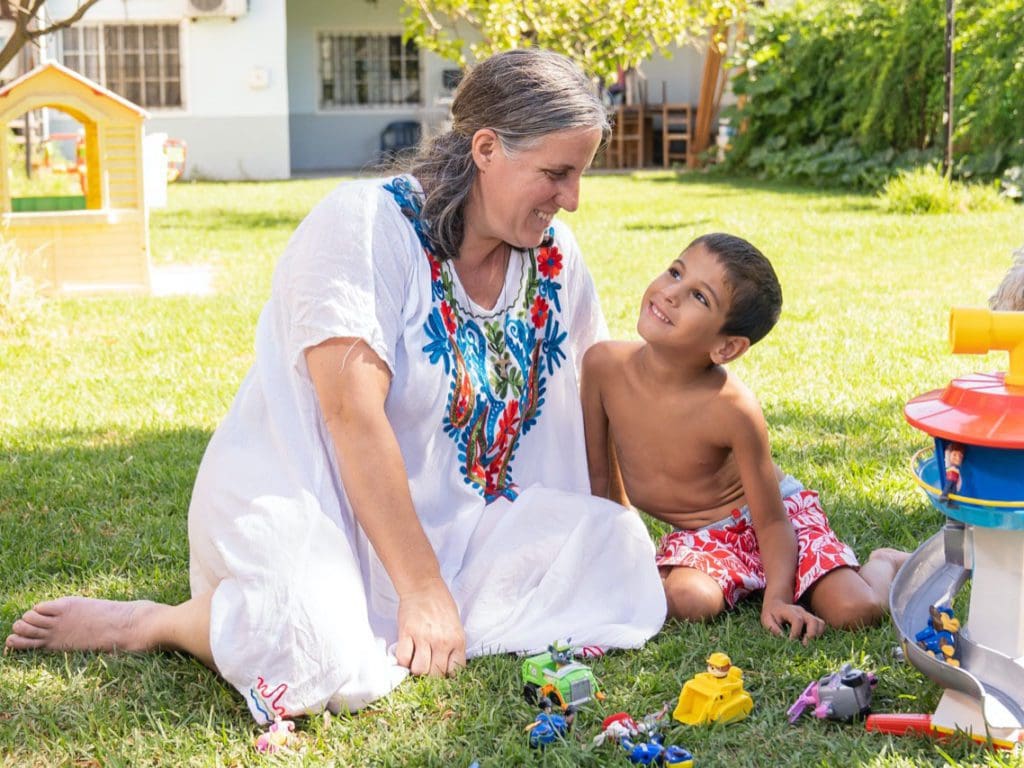 Cecilia and her son, Benjamin