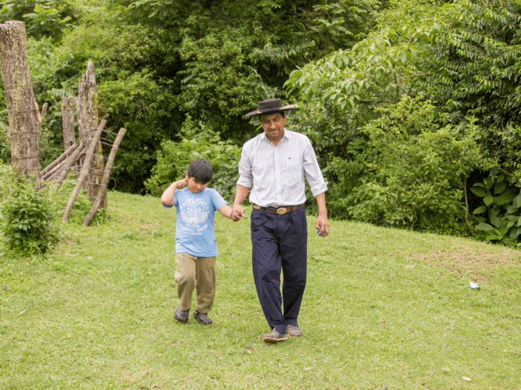 Santos Clemente Vera savoring his newfound freedom alongside his son after being acquitted of the double murder of two French tourists in Argentina. | Photo courtesy of Humberto Martinez
